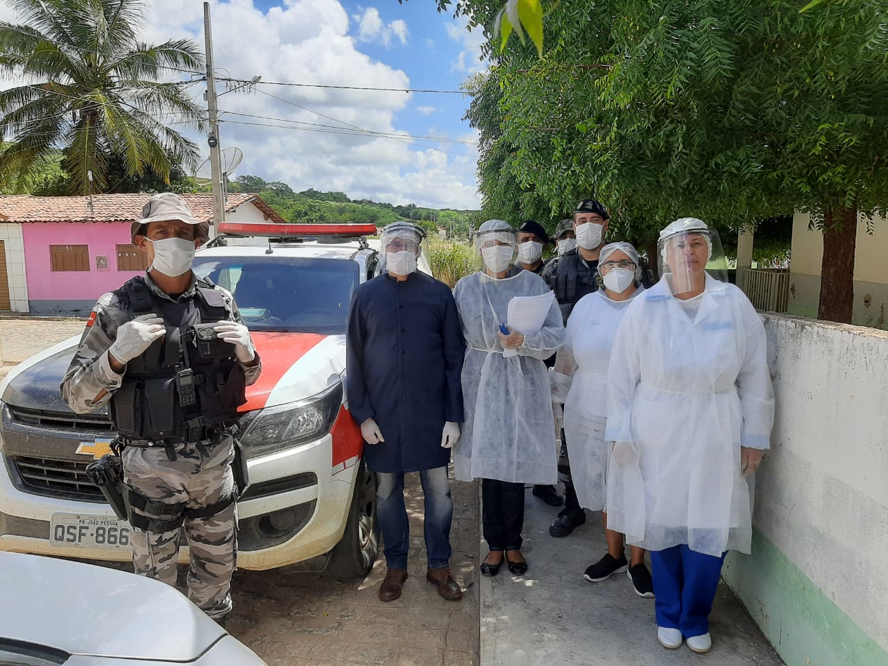 São José de Princesa, em parceria com a Polícia Militar, promove visitas técnica de orientação e prevenção ao novo coronavírus 