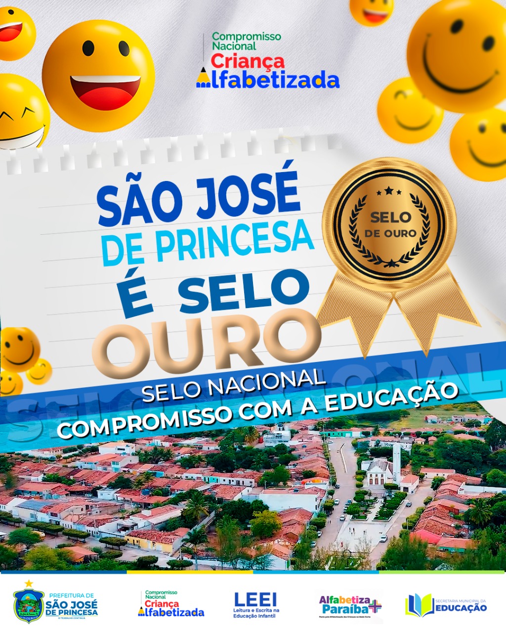 São José de Princesa é OURO pelo trabalho de Alfabetização